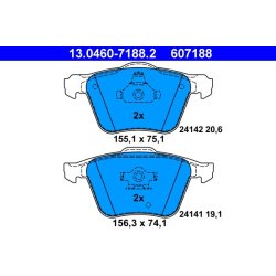 Brake Pad Set ATE 13.0460-7188.2 OE Ref 31262705