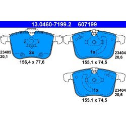 Brake Pad Set ATE 13.0460-7199.2 OE Ref 93176379