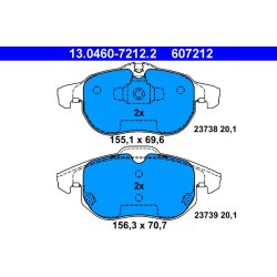 Brake Pad Set ATE 13.0460-7212.2