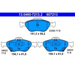 Brake Pad Set ATE 13.0460-7213.2 OE Ref 044650D050