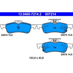 Brake Pad Set ATE 13.0460-7214.2 OE Ref 044660D010