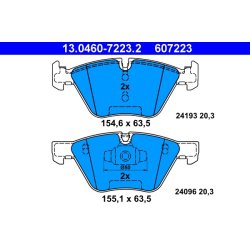 Brake Pad Set ATE 13.0460-7223.2 OE Ref 34116777772