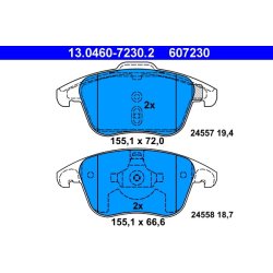 Brake Pad Set ATE 13.0460-7230.2 OE Ref 425397