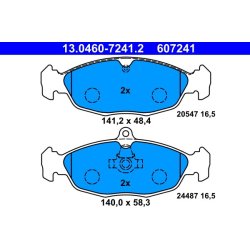 Jeu de plaquettes de frein ATE 13.0460-7241.2 pour JAGUAR XJ, XK OE JLM20257