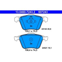 Brake Pad Set ATE 13.0460-7243.2 OE Ref 1405511