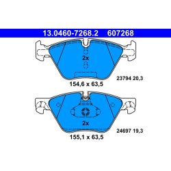 Brake Pad Set ATE 13.0460-7268.2 OE Ref 34116856591