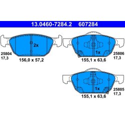 Brake Pad Set ATE 13.0460-7284.2 OE Ref 45022TV0E02