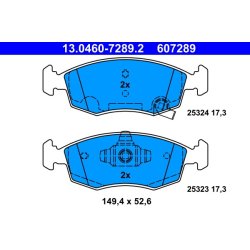 Brake Pad Set ATE 13.0460-7289.2 OE Ref 77365945