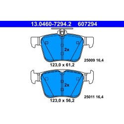 Brake Pad Set ATE 13.0460-7294.2 OE Ref 3Q0698451B