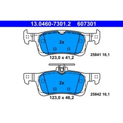 Brake Pad Set ATE 13.0460-7301.2 OE Ref 1610814180