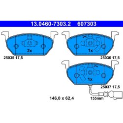 Brake Pad Set ATE 13.0460-7303.2 OE Ref 5Q0698151T
