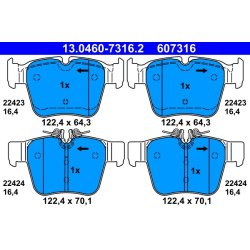 Brake Pad Set ATE 13.0460-7316.2 OE Ref A0004205900