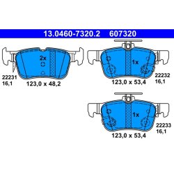Brake Pad Set ATE 13.0460-7320.2 OE Ref DG9C2M007HA