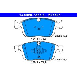 Brake Pad Set ATE 13.0460-7327.2 OE Ref 31445986