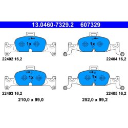 Brake Pad Set ATE 13.0460-7329.2 OE Ref 8W0698151M