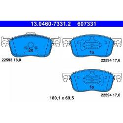 Brake Pad Set ATE 13.0460-7331.2 OE Ref 1678168280