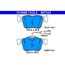 Brake Pad Set ATE 13.0460-7333.2 OE Ref 77368283