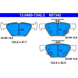 Brake Pad Set ATE 13.0460-7342.2 OE Ref 26696AL000