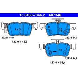 Brake Pad Set ATE 13.0460-7346.2 OE Ref 2209329