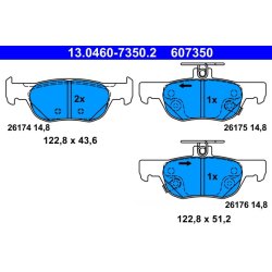 Brake Pad Set ATE 13.0460-7350.2 OE Ref BCYA2643Z