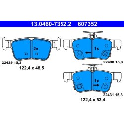 Brake Pad Set ATE 13.0460-7352.2 OE Ref 43022TGHA01