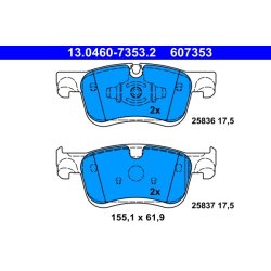 Brake Pad Set ATE 13.0460-7353.2 OE Ref 93488643