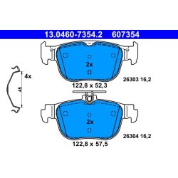 Brake Pad Set ATE 13.0460-7354.2 OE Ref 5WA698451G