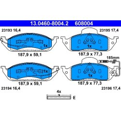 Brake Pad Set ATE 13.0460-8004.2 OE Ref 1634200320