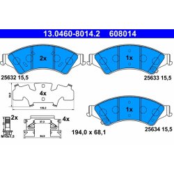 Brake Pad Set ATE 13.0460-8014.2 OE Ref 1723538