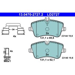 Brake Pad Set ATE 13.0470-2727.2 OE Ref 0034206020
