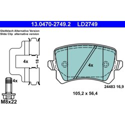Brake Pad Set ATE 13.0470-2749.2 OE Ref 3C0698451D