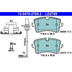 Brake Pad Set ATE 13.0470-2769.2 OE Ref 4G0698451L