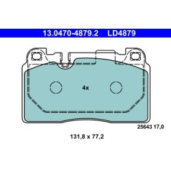 Brake Pad Set ATE 13.0470-4879.2 OE Ref 95B698151H