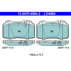 Brake Pad Set ATE 13.0470-4984.2 OE Ref 0034200820