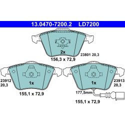 Brake Pad Set ATE 13.0470-7200.2 OE Ref 1K0698151B