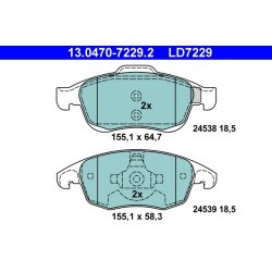 Brake Pad Set ATE 13.0470-7229.2 OE Ref 425465