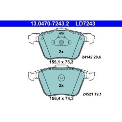 Brake Pad Set ATE 13.0470-7243.2 OE Ref 1423389