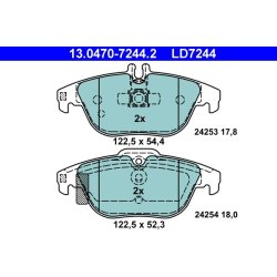 Brake Pad Set ATE 13.0470-7244.2 OE Ref 0054200720