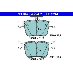 Brake Pad Set ATE 13.0470-7294.2 OE Ref 3Q0698451B