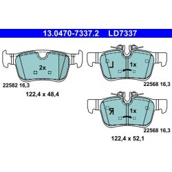Jeu de plaquettes de frein ATE 13.0470-7337.2 pour VOLVO