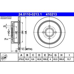 Brake Disc ATE 24.0110-0213.1