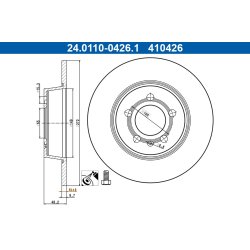 Brake Disc ATE 24.0110-0426.1 OE Ref 6R0615601B