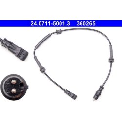 Wheel Speed Sensor ATE 24.0711-5001.3 OE Ref 7700416063