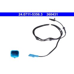 Capteur de vitesse de roue ATE 24.0711-5356.3 pour PEUGEOT 508 OE 9674578580