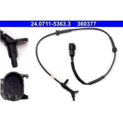 Wheel Speed Sensor ATE 24.0711-5363.3