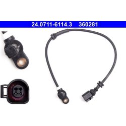 Wheel Speed Sensor ATE 24.0711-6114.3 OE Ref 1207323