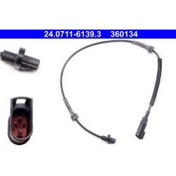 Capteur de vitesse de roue ATE 24.0711-6139.3 pour FORD TOURNEO, TRANSIT
