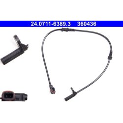 Wheel Speed Sensor ATE 24.0711-6389.3 OE Ref A1729056101