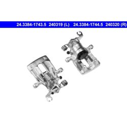 Étrier de frein ATE 24.3384-1743.5 pour MITSUBISHI, VOLVO OE MR955245