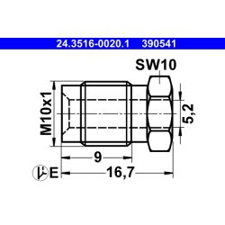 Union Bolt ATE 24.3516-0020.1